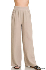 Zenana Double Gauze Lounge Pants