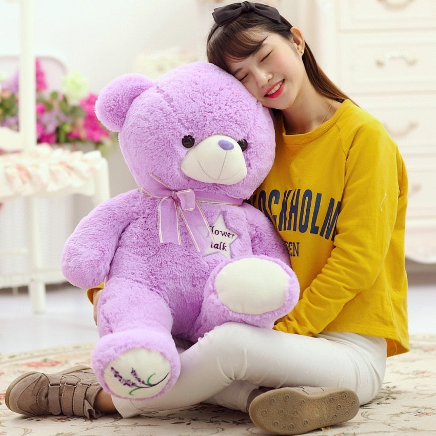 60/80/100cm New Lovely High Quality  Teddy Bear with Scarf Stuffed Animals Bear Plush Toys Hug Doll Kids Girl Birthday Gift