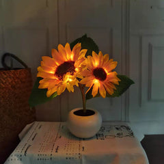 Sunflower Pot Lamp