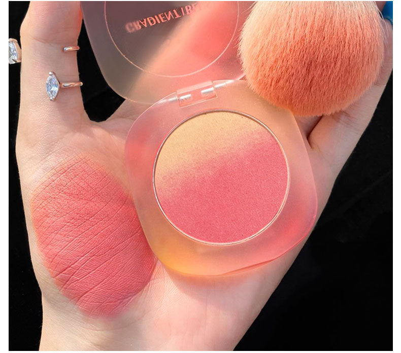 Cute Round Tri-color Gradient Girl Blush