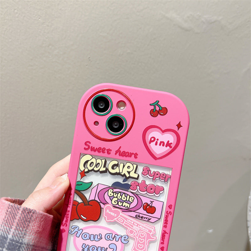 Pink Girl Love Graffiti Phone Case