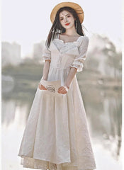 Angelic Daydream Vintage-Style White Princesscore Dress