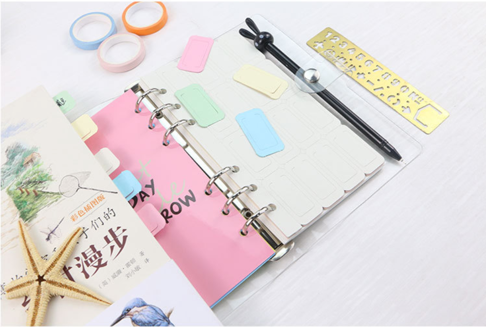 6 Ring Binder Transparent Cover