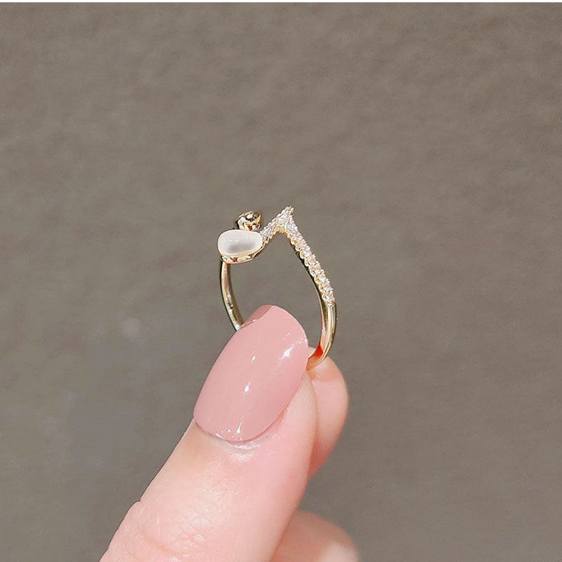 Cute Music Note Adjustable Ring