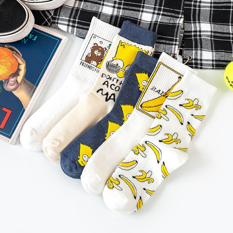 Cartoon Banana Anime Socks