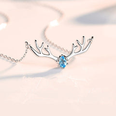 Christmas Antler Clavicle Necklace