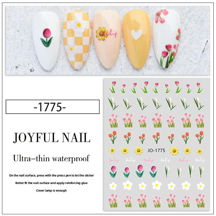 Kawaii Tulip Nail Sticker