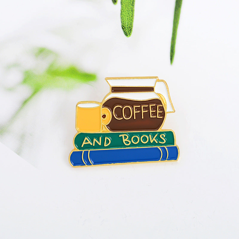 Reading Time Coffee Book Pins