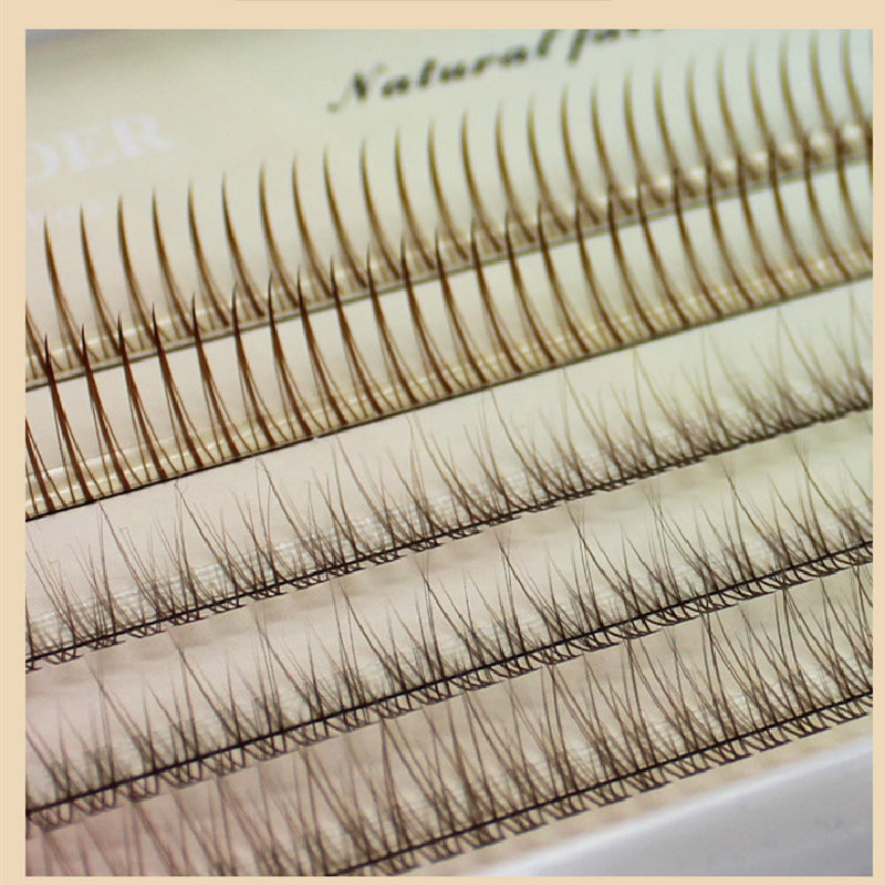 Caramel Brown Fishtail A-Type False Eyelashes