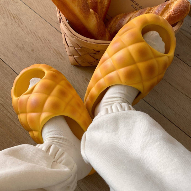 Kawaii Pineapple Bun Slippers