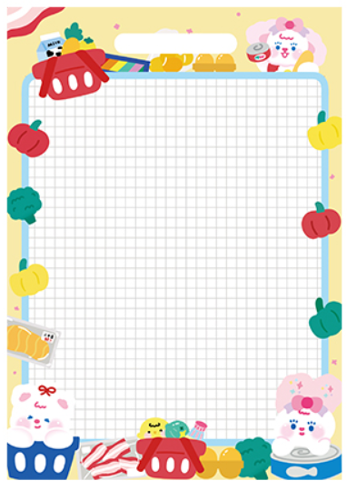 Cute Invitation Series Grid Memo