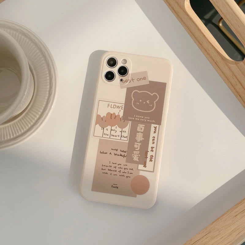 INS Art Label Phone Case