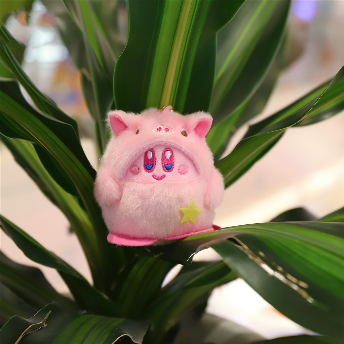 Cute Anime Pink Plush Pendant