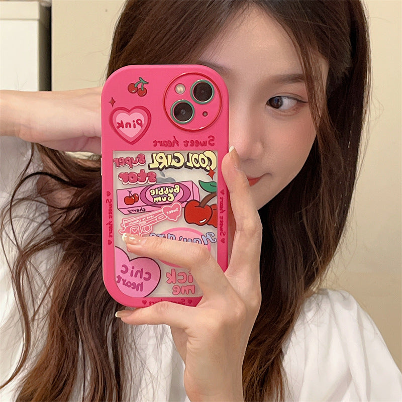 Pink Girl Love Graffiti Phone Case