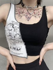 Patchwork Letters Vest