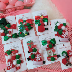 Christmas Cute Baby Hairpin Set