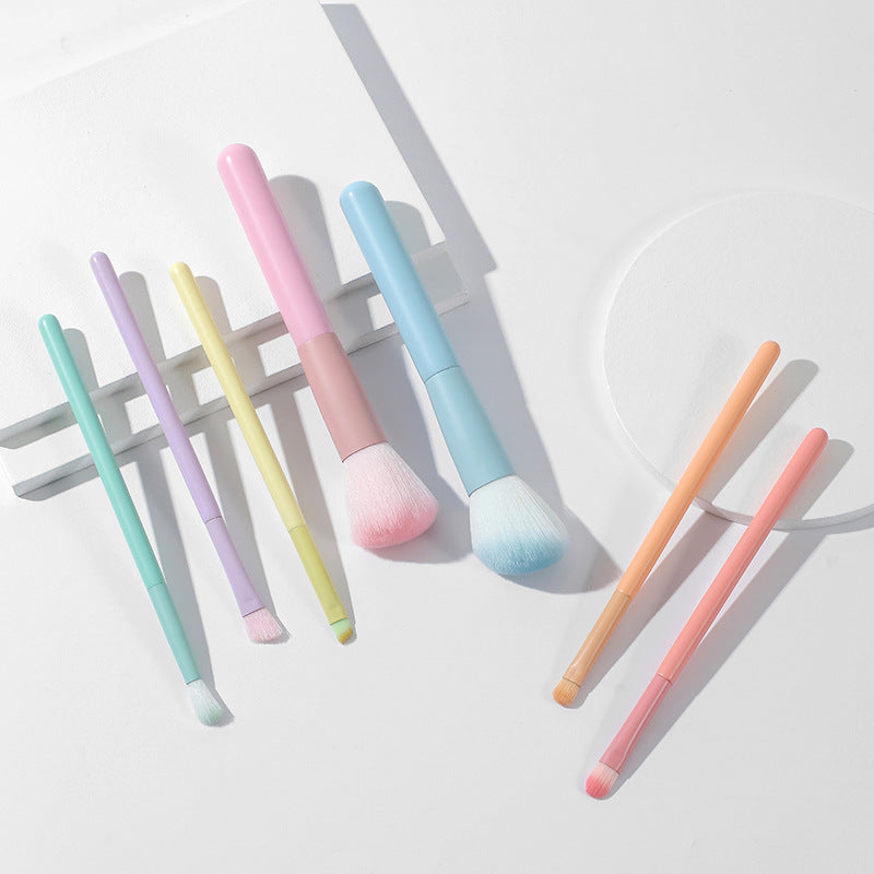 Colorful Macaron Makeup Brush Set*7pcs