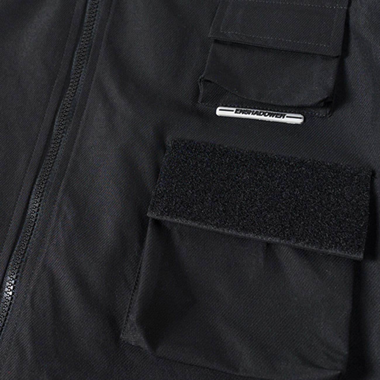 Functional Irregular Pocket Jacket