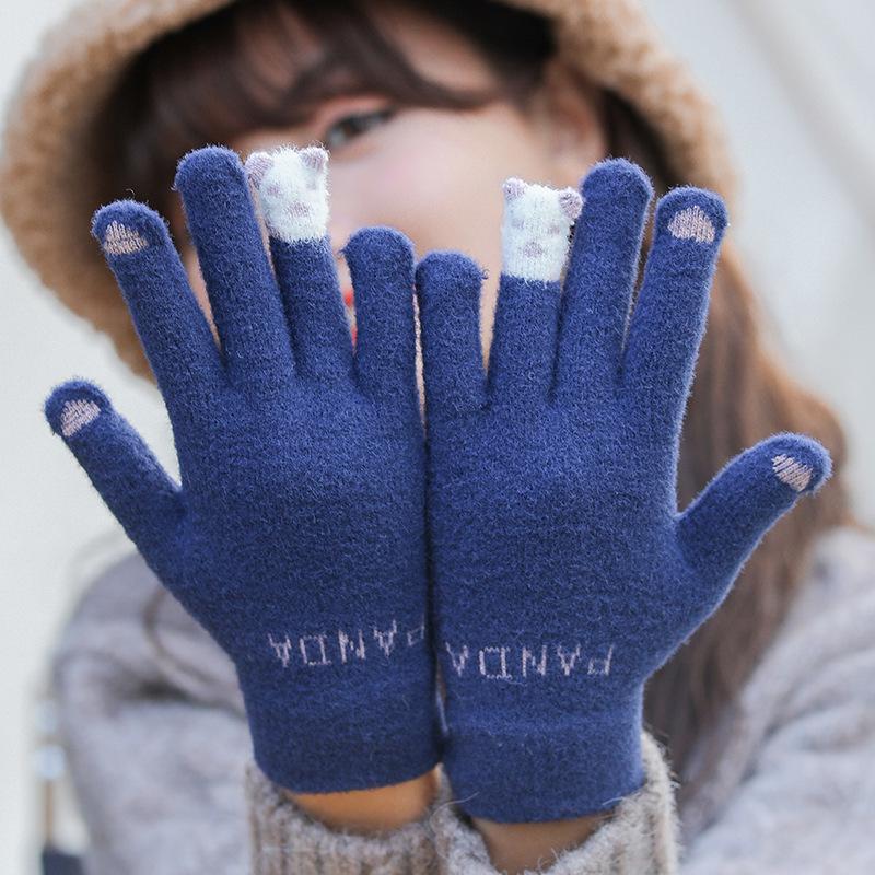 Cartoon Touch Screen Split Finger Gloves