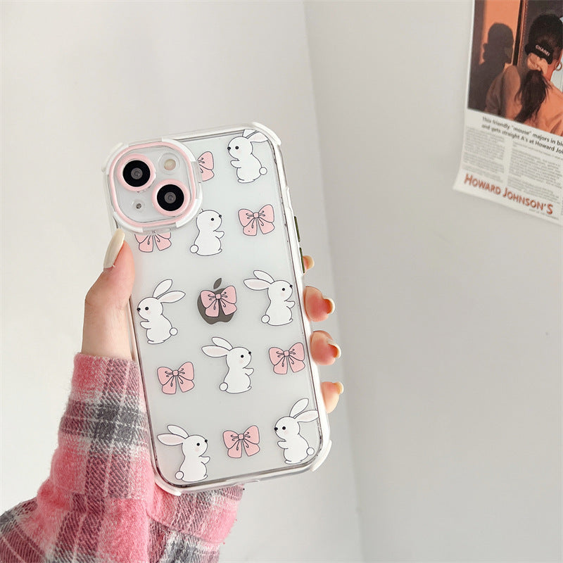 Cute Cartoon Bunny With Bow Phone Case