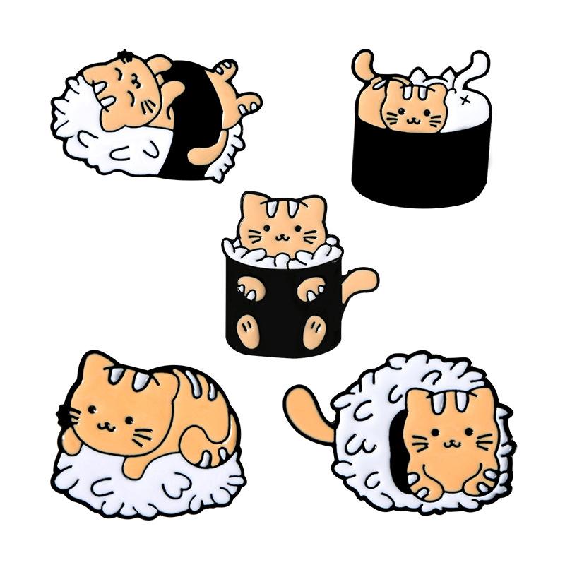 Cute Teacup Blanket Cat Pins