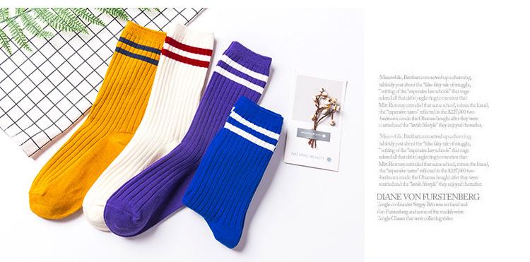 Korean Style Striped Socks