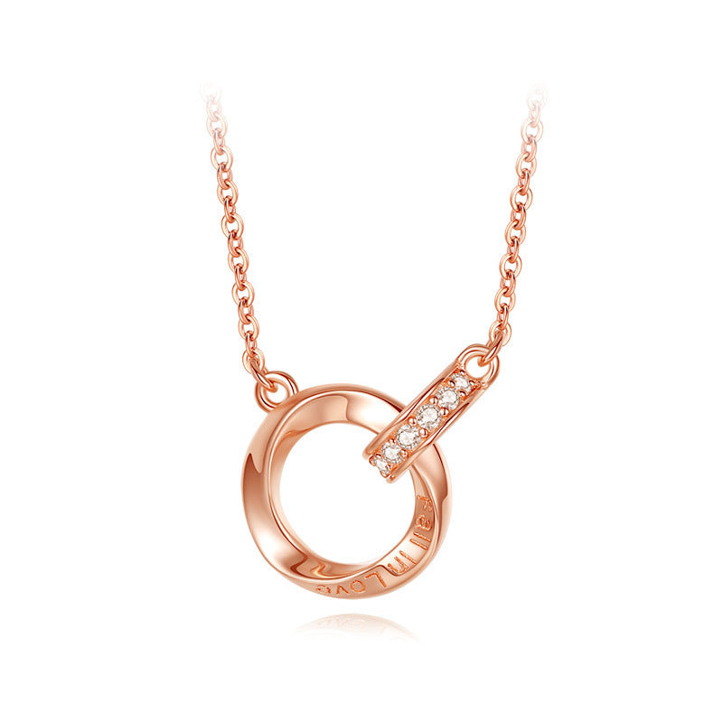 Mobius Ring Couple Necklace