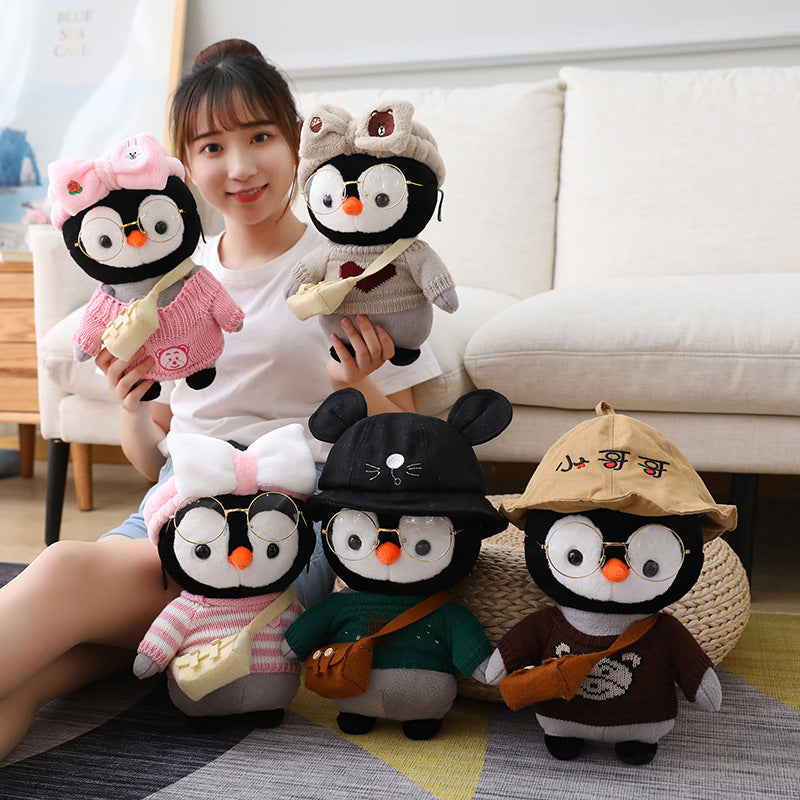 Kawaii Dress Up Penguin Family Plushie