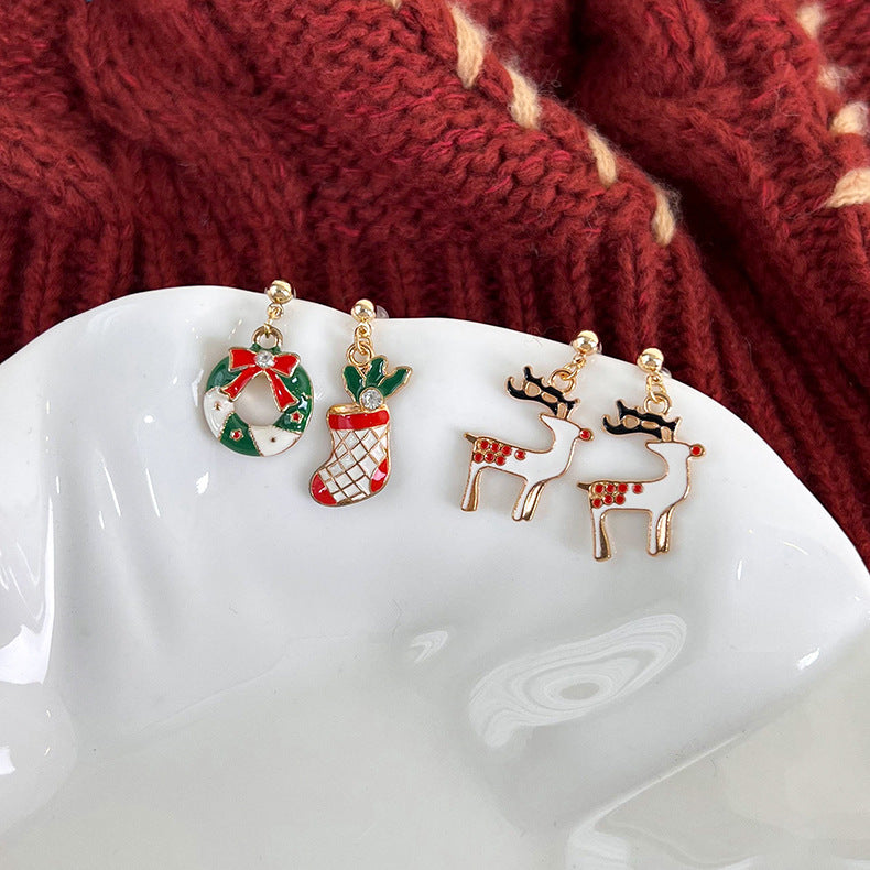 Christmas Elk Earrings