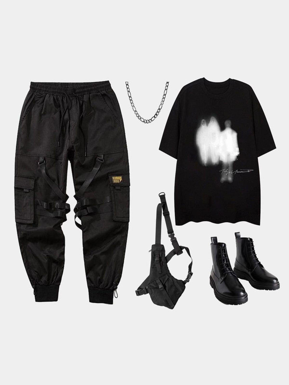 Graffiti Silhouette Graphic Tee