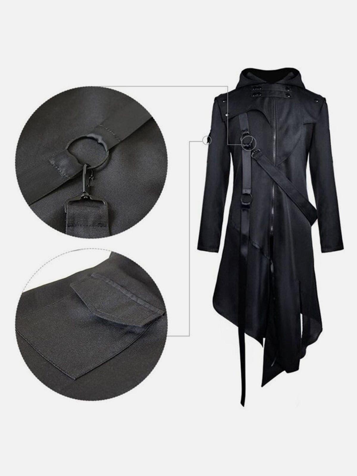 Medieval Retro Irregular Ribbons Long Cloak
