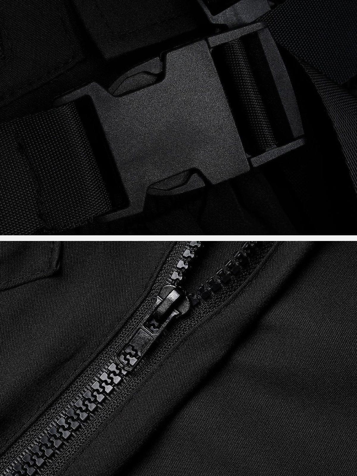 Techwear Personalized Belt Chain Cargo Overalls