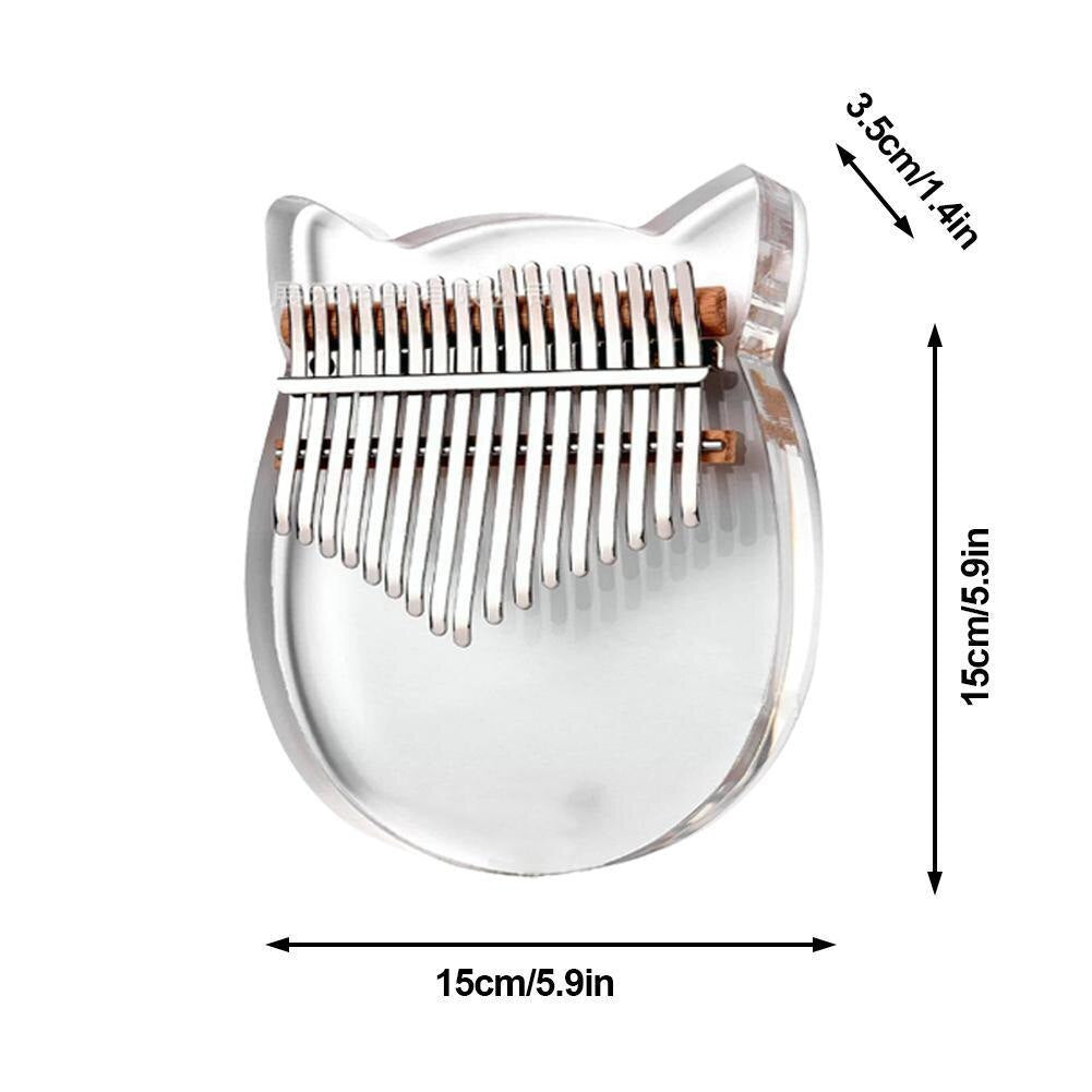 Mini Musical 17 Key Acrylic Thumb Piano