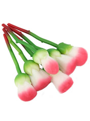 6pcs Rose Flower Makeup Brushes Set Blush