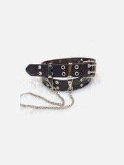 Punk Chain PU Luxury Buckle Belt
