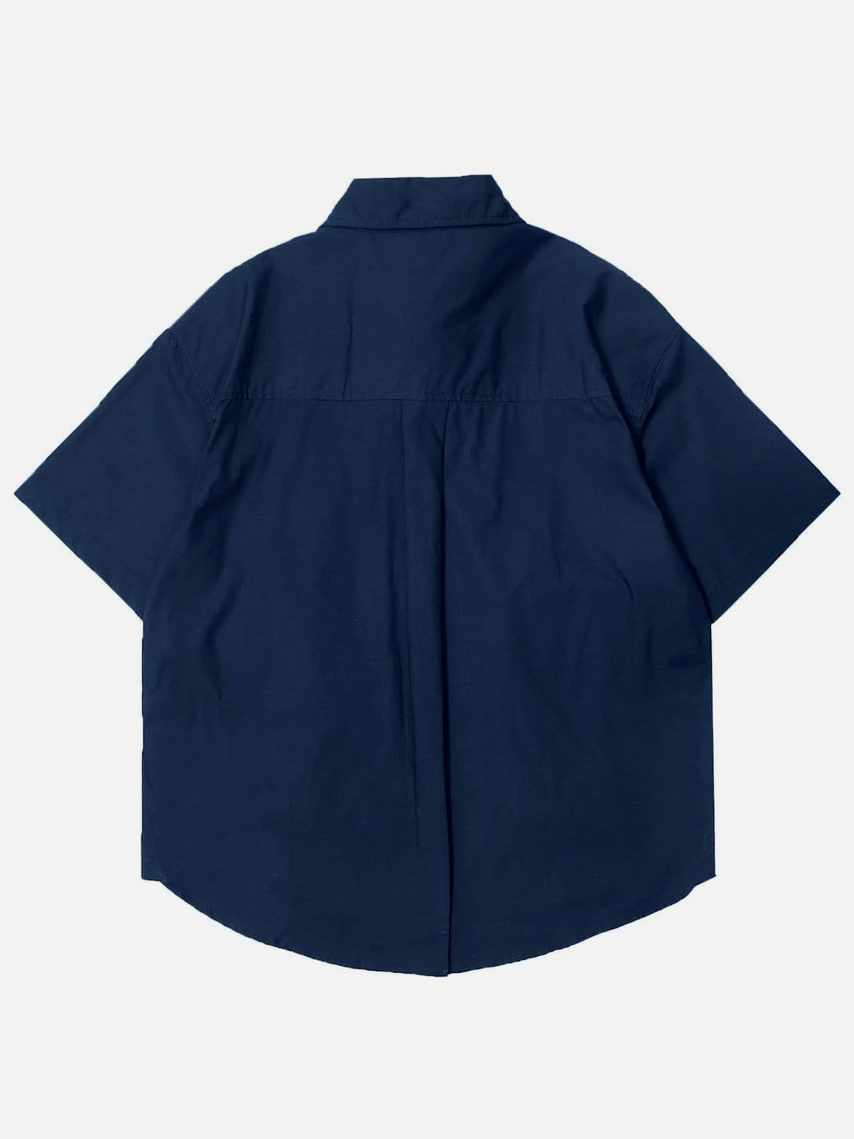 Multi Pockets Strap Shirt