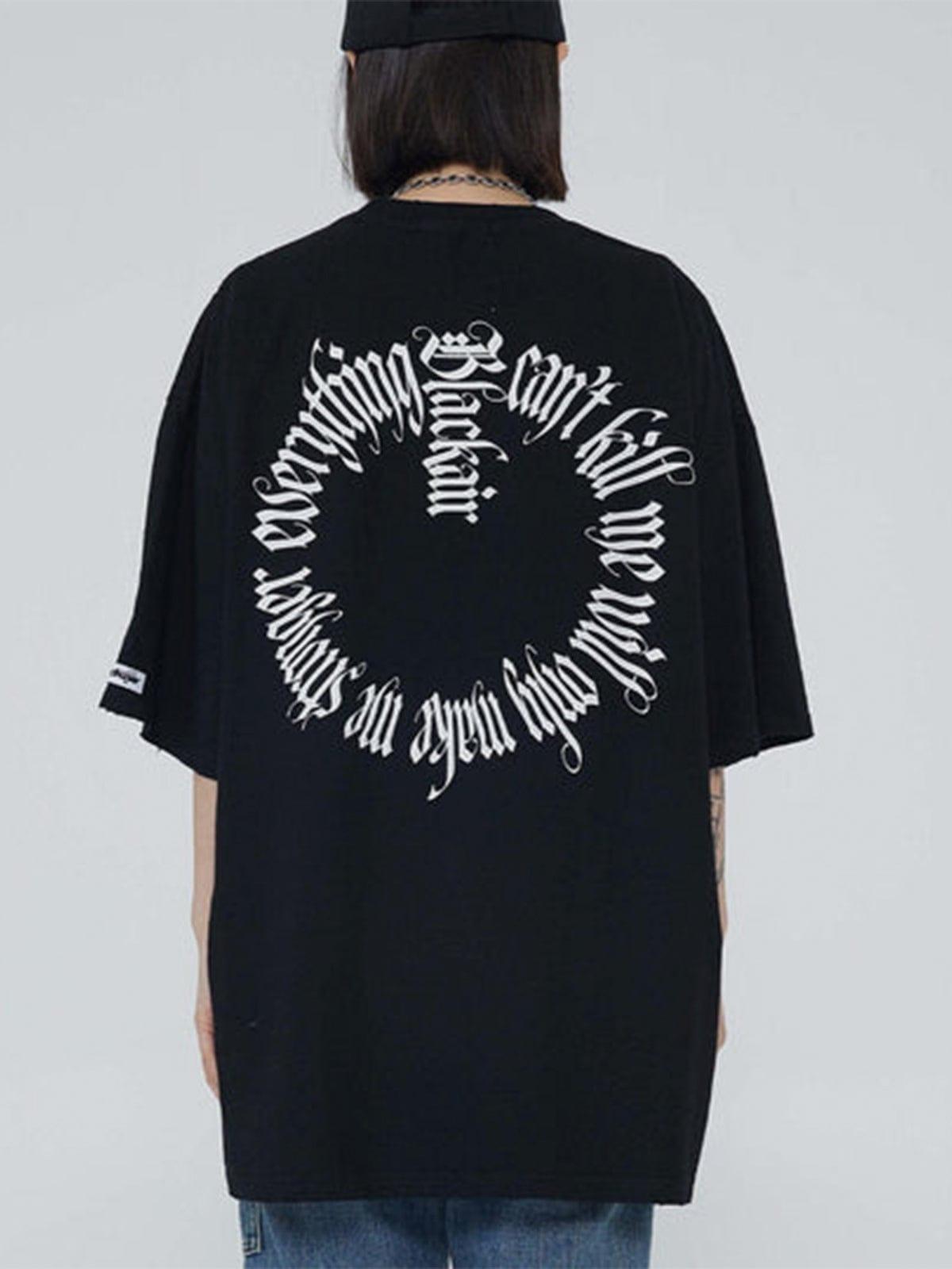 Cut Circle Letters Tee