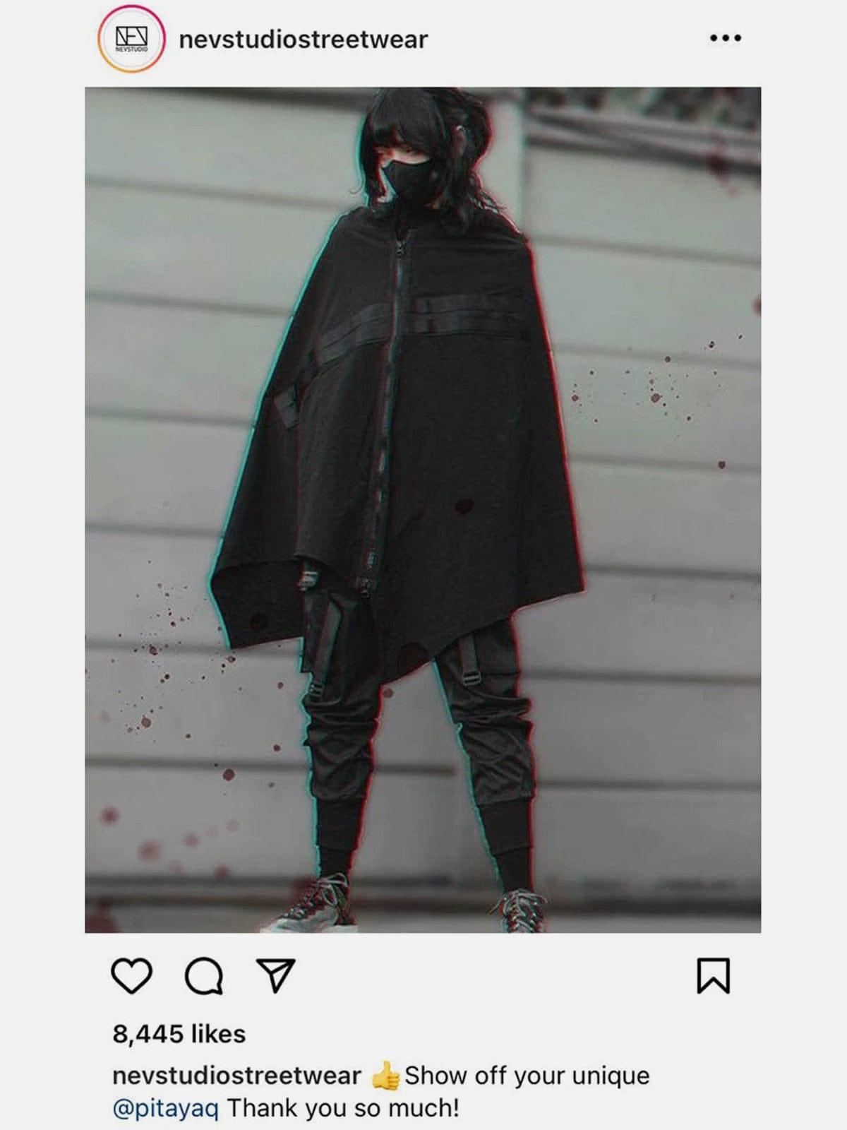 Cyberpunk Zip Up Cape