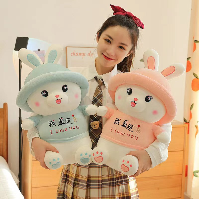 Cute Bunny With Cap Plush Toys