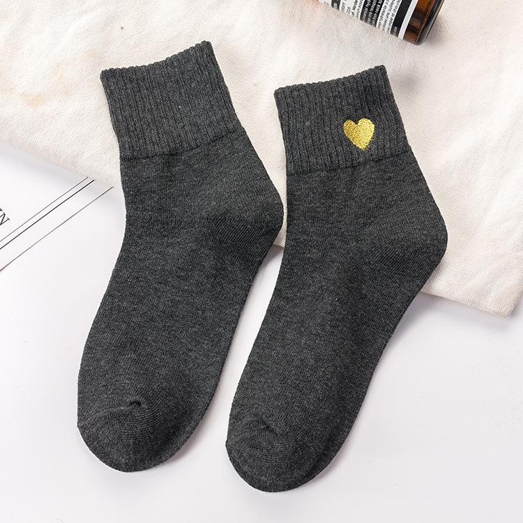 Japanese Love Embroidery Socks