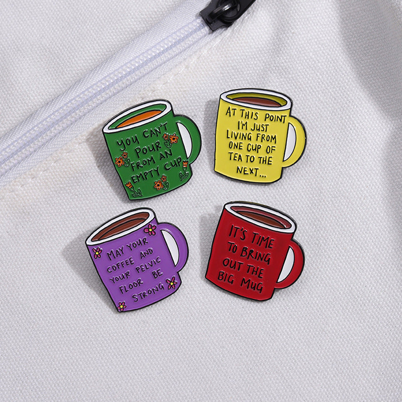 Cartoon Creative Cup Shape Pins