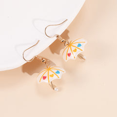 Kawaii Rainbow Umbrella Earrings