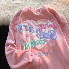 Cute Creamy Heart Hoodies