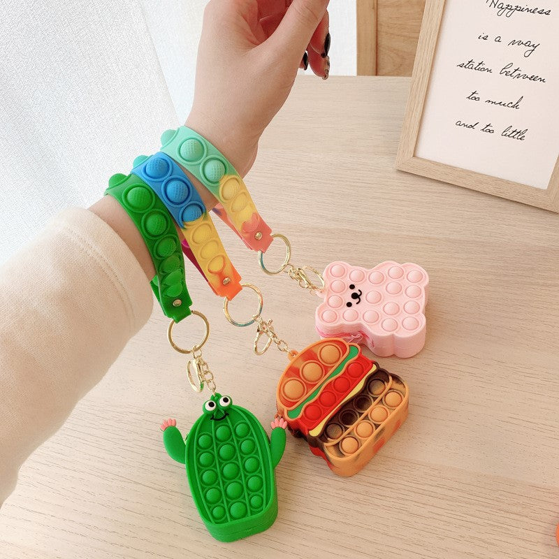 Cute Cactus Bag Keychain