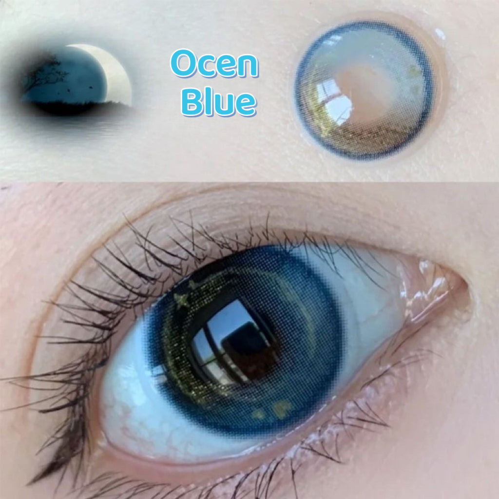 Ocean Blue Contact Lenses(12 months wear)