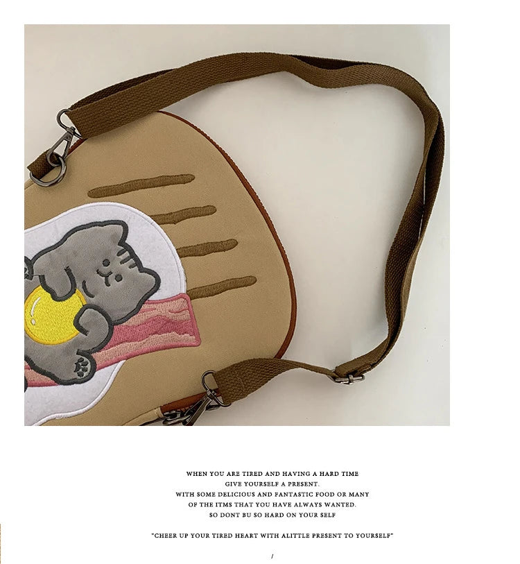 Toast Cat Ipad Laptop Bag