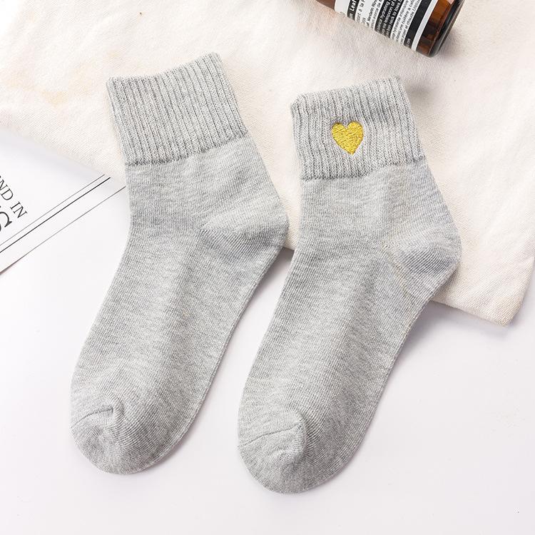 Japanese Love Embroidery Socks