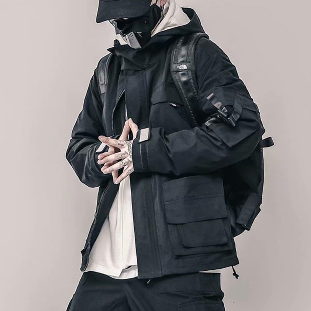 Retro Hooded Workwear Jacket