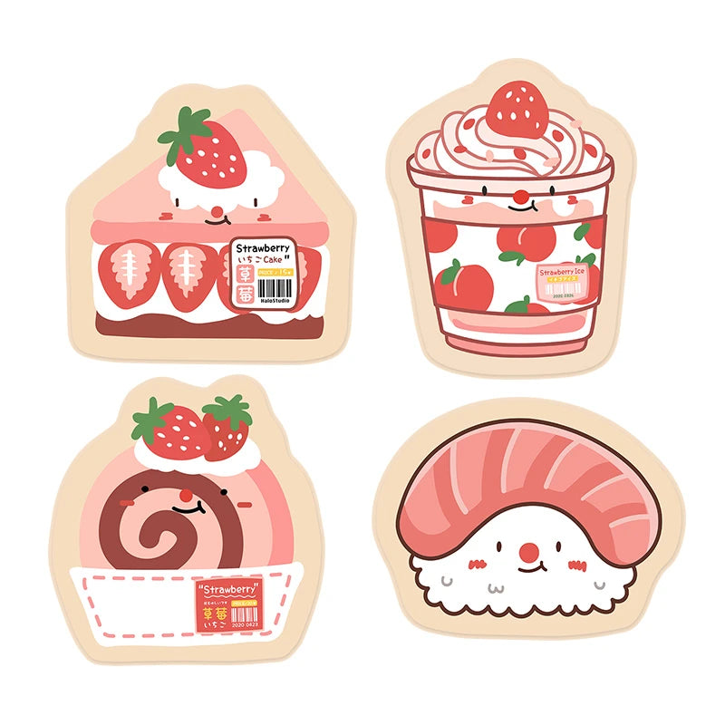 Cute Strawberry Cake Sushi Mouse Pad