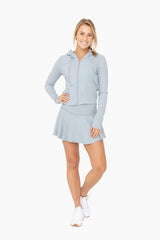 Ribbed Foldover Waist Skort